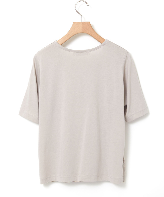 花柄刺繍 ドッキング プルオーバー