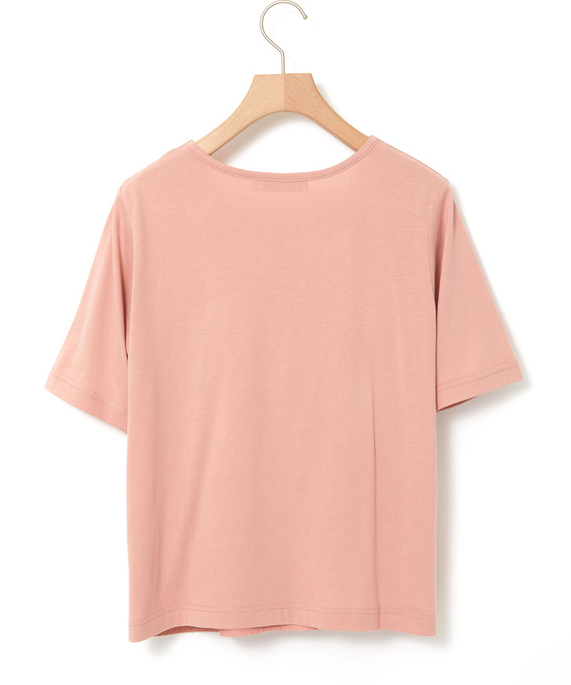 花柄刺繍 ドッキング プルオーバー