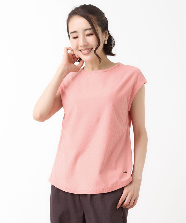 スノーコットン フレンチフリーブ カットソー【接触冷感】