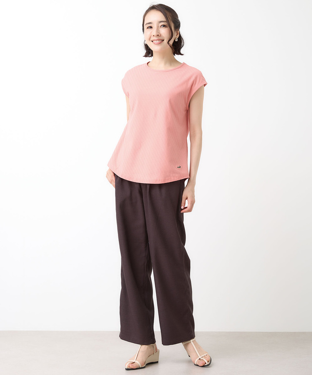 スノーコットン フレンチフリーブ カットソー【接触冷感】