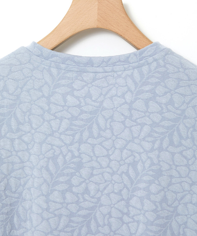 ボタニカル柄 ジャカード カットソー