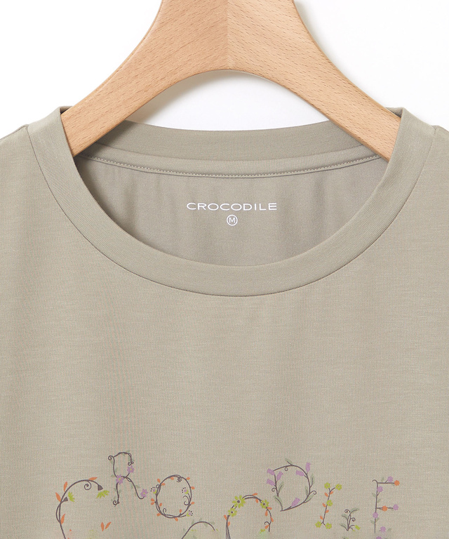 ロゴプリント 七分袖 Tシャツ