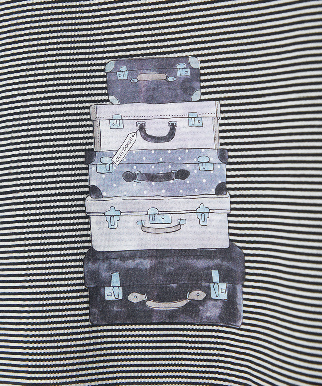 プリント 七分袖 Tシャツ