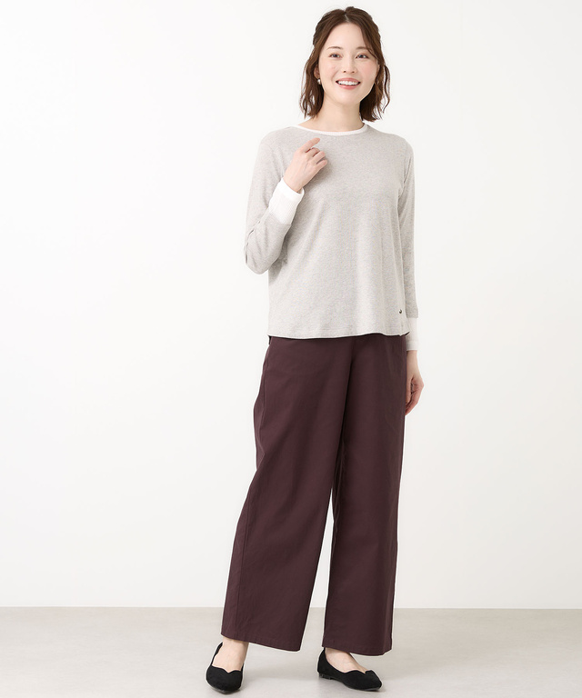 レイヤード風 長袖 Tシャツ