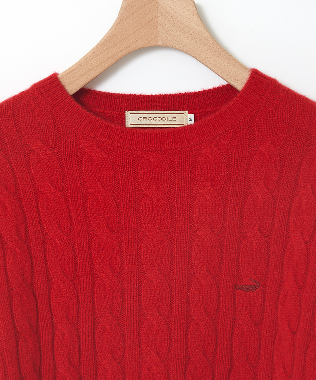 カシミヤ ケーブル プルオーバーニット【一部店舗限定】