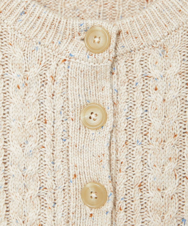 ウールブレンド ネップ ニット【手洗いOK】