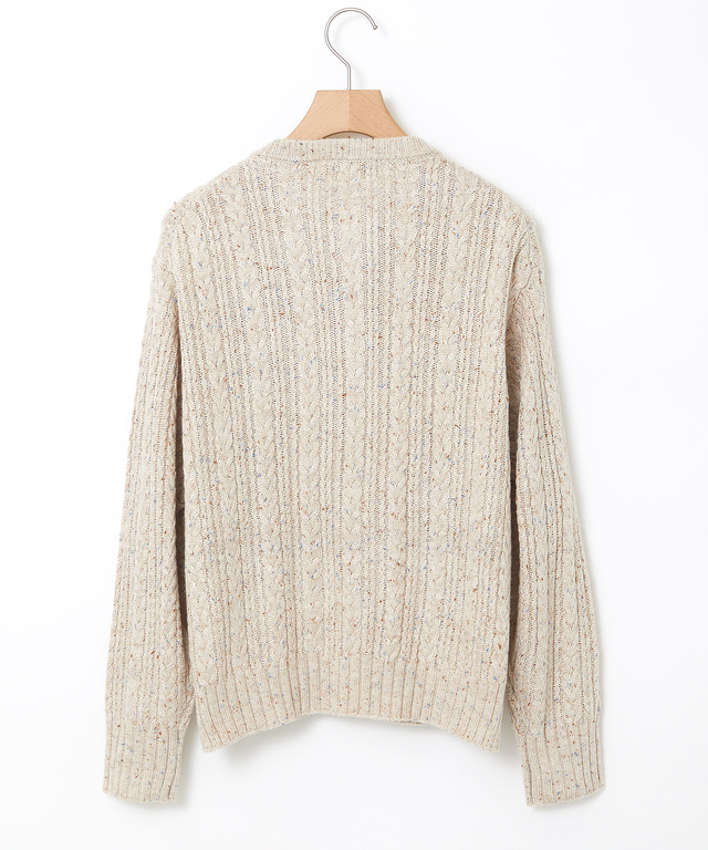 ウールブレンド ネップ ニット【手洗いOK】