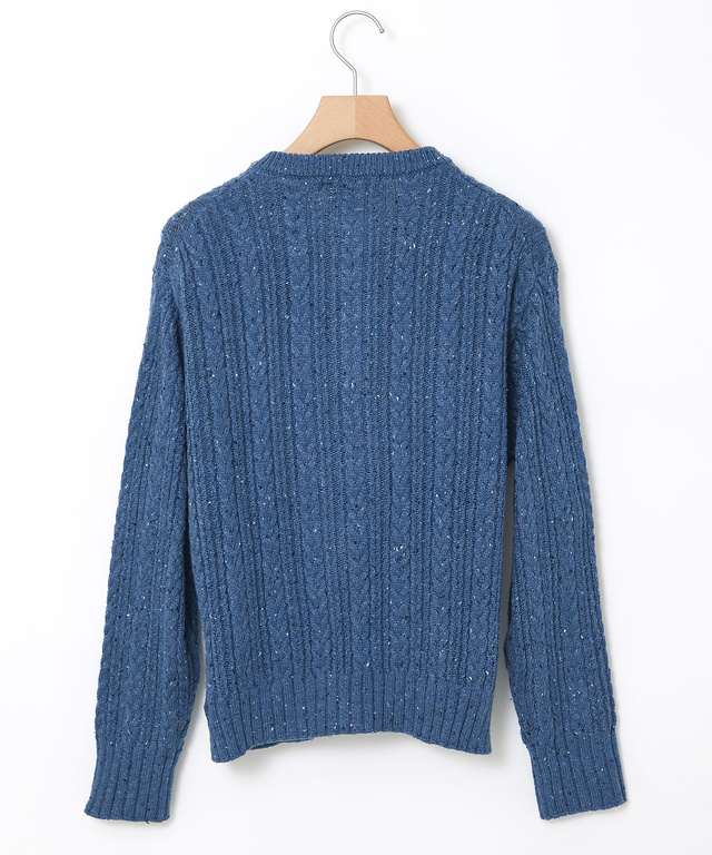 ウールブレンド ネップ ニット【手洗いOK】