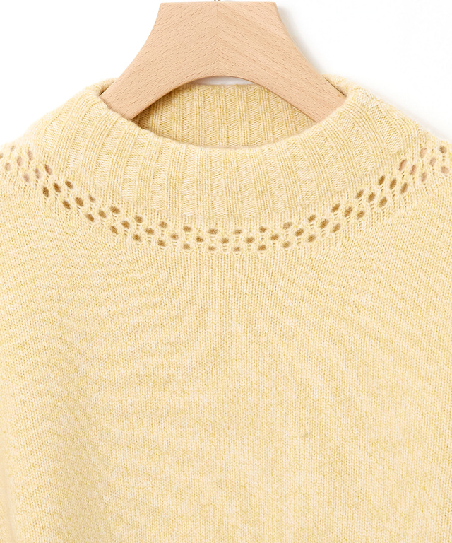 ボトルネック プルオーバーニット 