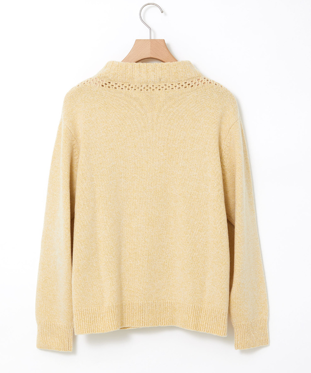 ボトルネック プルオーバーニット 