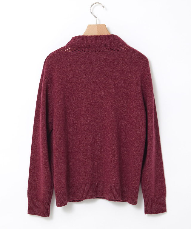 ボトルネック プルオーバーニット 