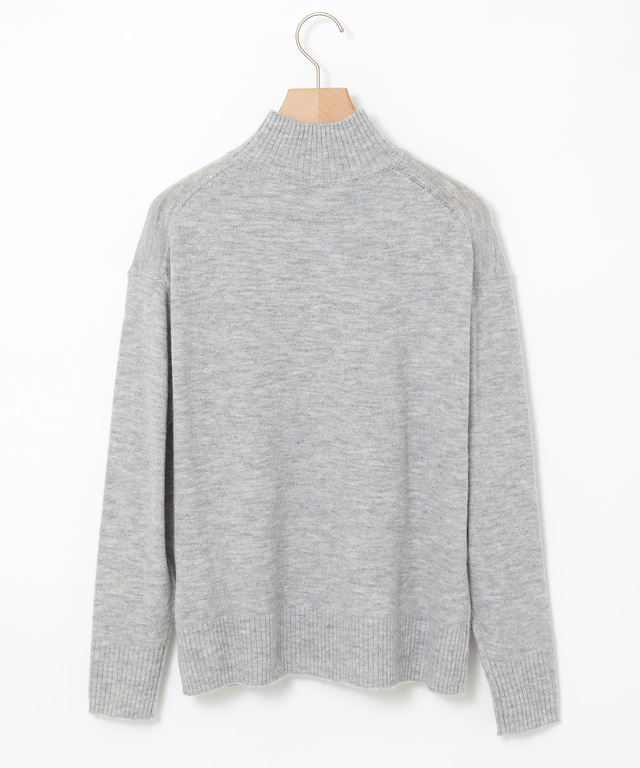 ウールブレンド タートルネック ニット【手洗いOK】