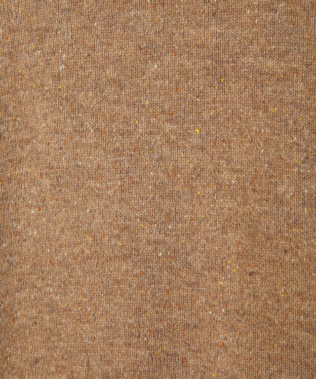 ウールブレンド ハイネック ネップ ニットチュニック【手洗いOK】【オンラインショップ限定】