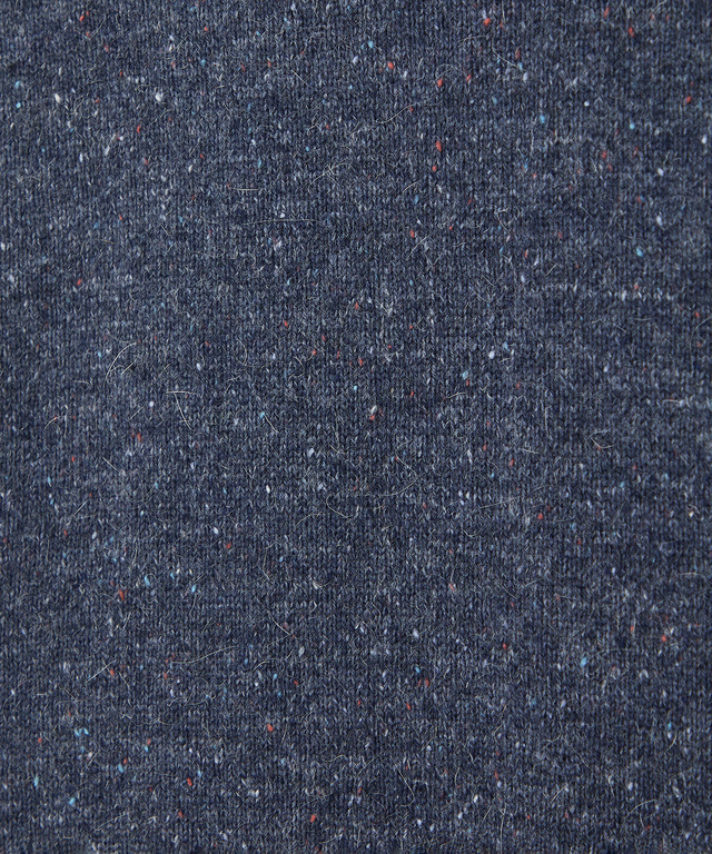 ウールブレンド ハイネック ネップ ニットチュニック【手洗いOK】【オンラインショップ限定】