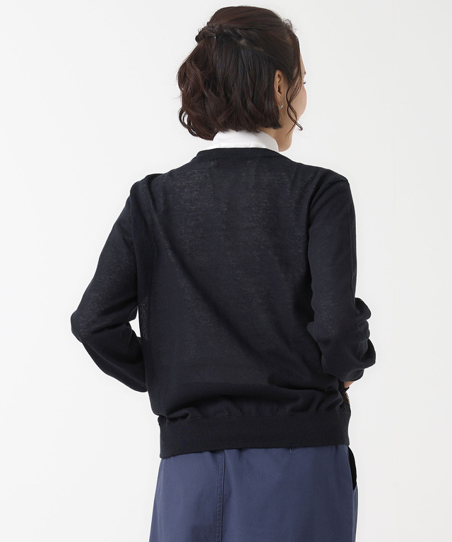 クロコダイルタータン ジップ カーディガン