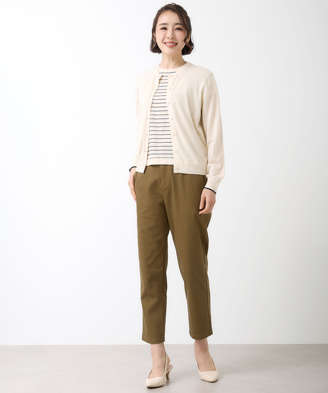 コットンブレンド ツイン ニット【手洗いOK】【オンラインショップ・一部店舗限定】