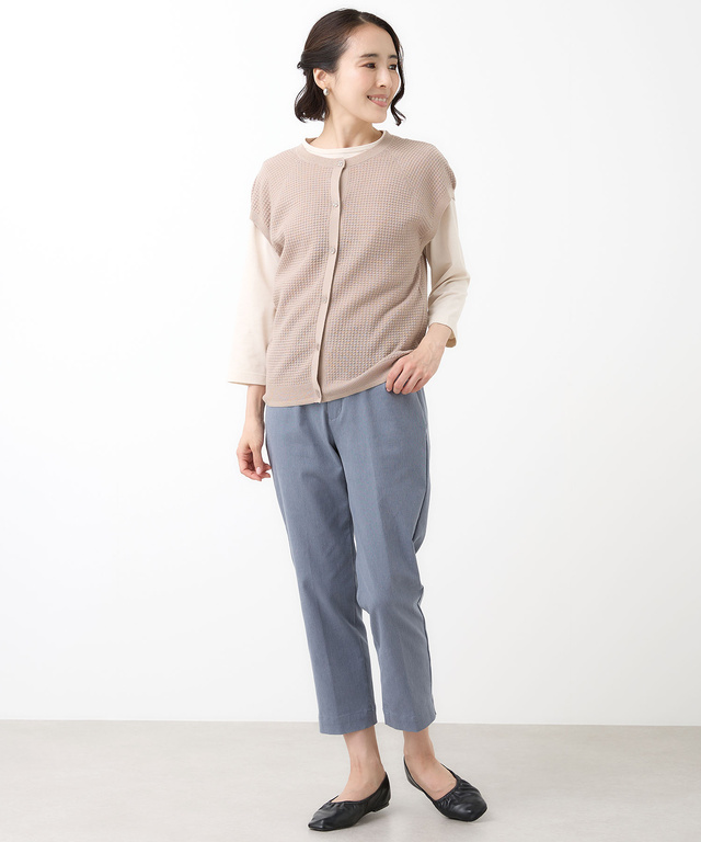 メッシュ ボタン ベスト​【手洗いOK】