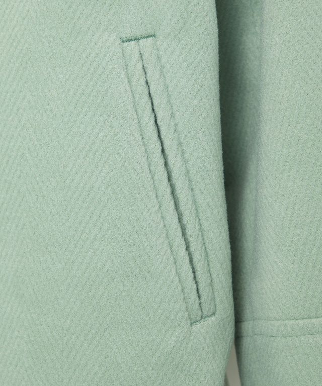 ウールライク ステンカラー コート