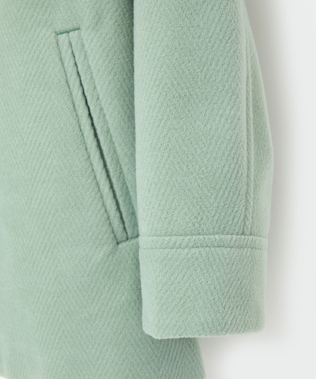 ウールライク ステンカラー コート