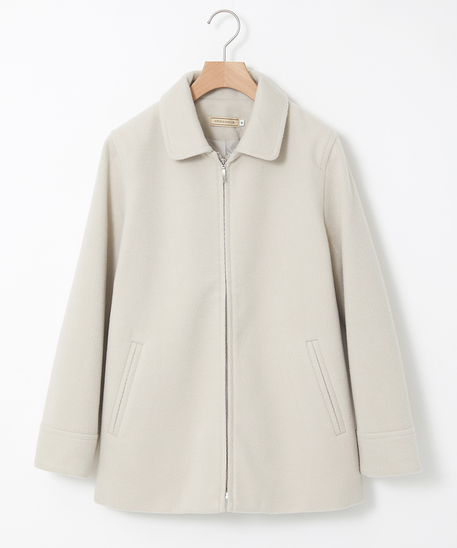 ウールライク ステンカラー コート