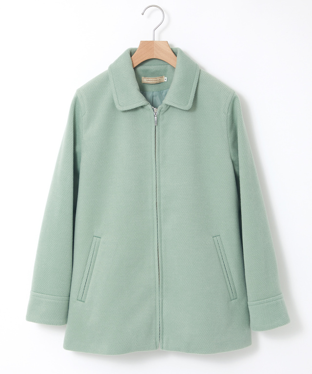 ウールライク ステンカラー コート