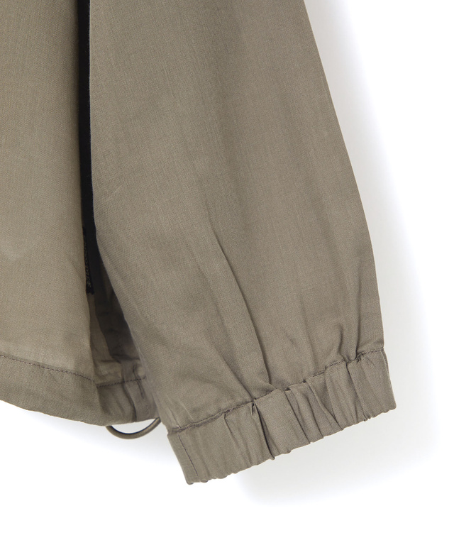 ノーカラー シアー ブルゾン