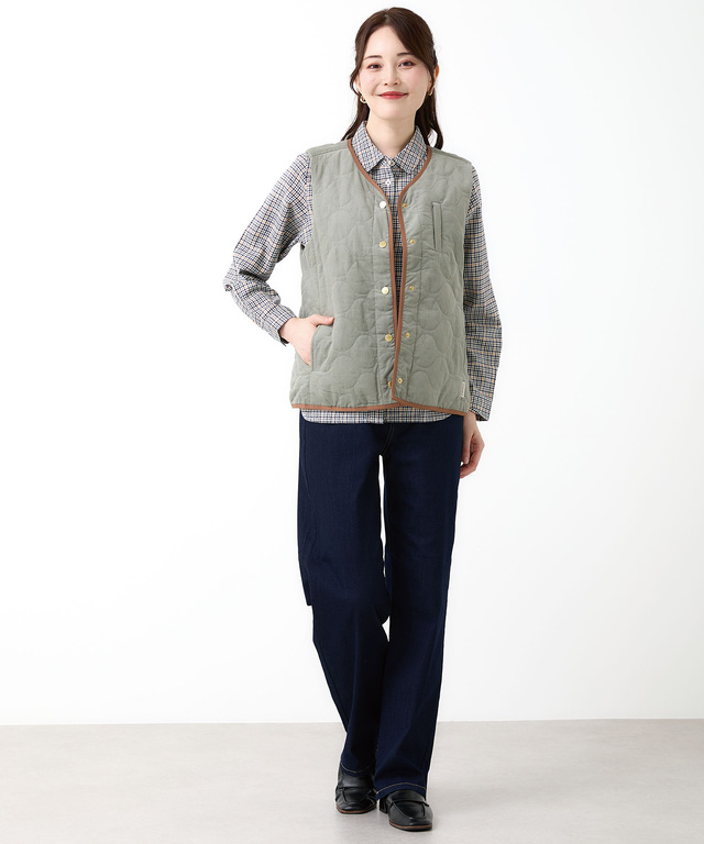 キルティング 中綿 ベスト
