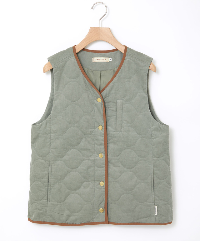 キルティング 中綿 ベスト