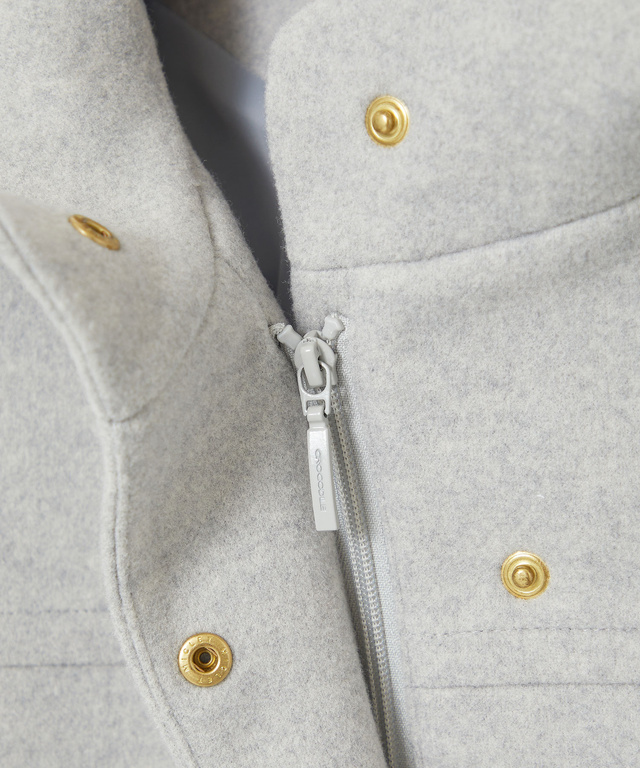 ウールライク フード付き コート 