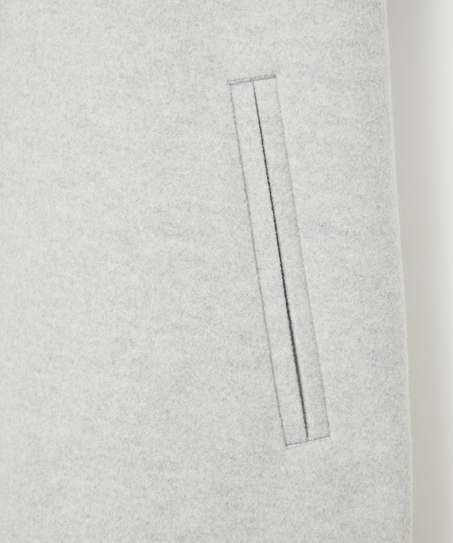 ウールライク フード付き コート 