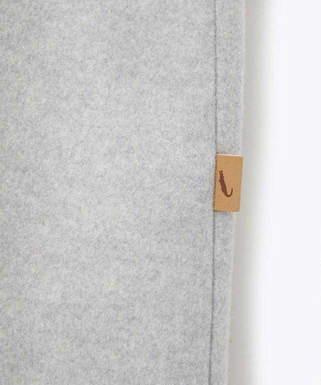 ウールライク フード付き コート 