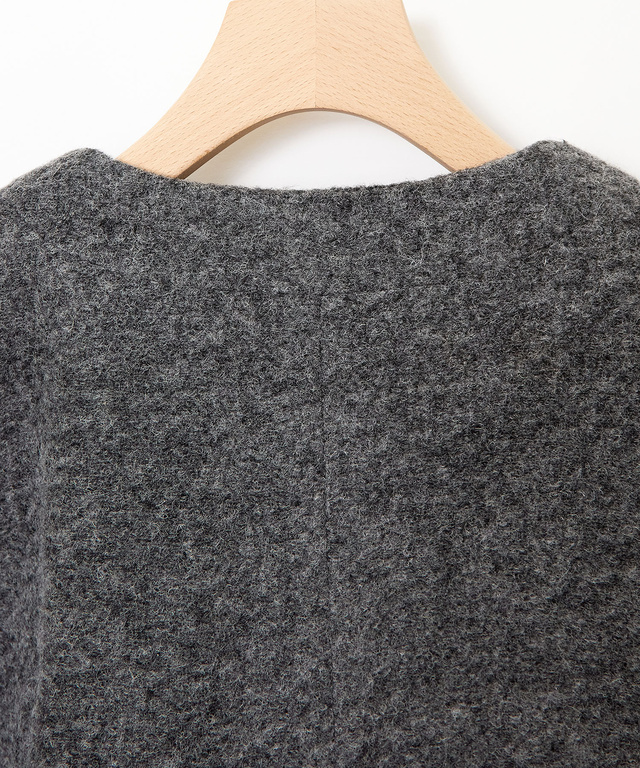 中綿 ノーカラー ジャケット