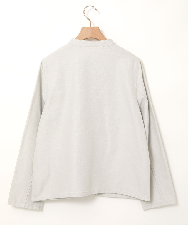 ツイル マオカラー ジャケット【手洗いOK】