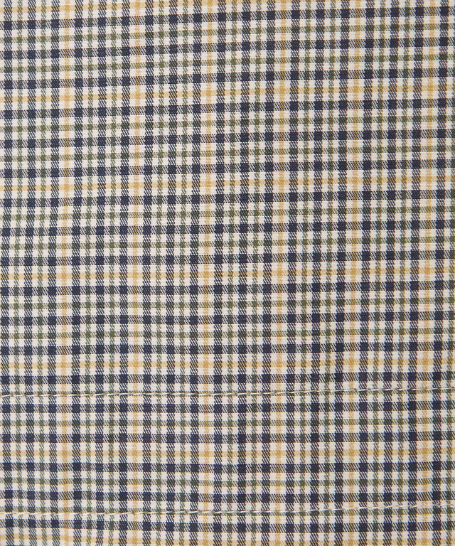 クロコダイルタータン スタンドカラー コート【手洗いOK】