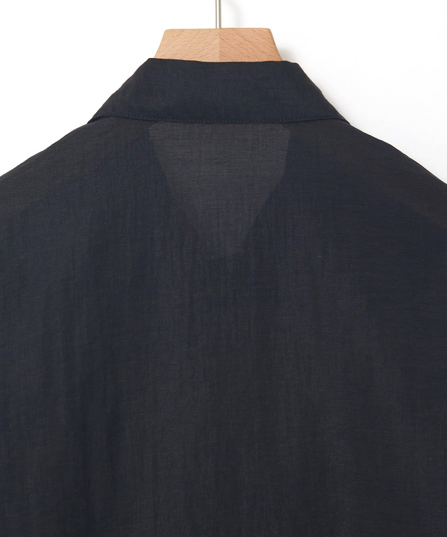 リネンブレンド シャツ ジャケット【手洗いOK】