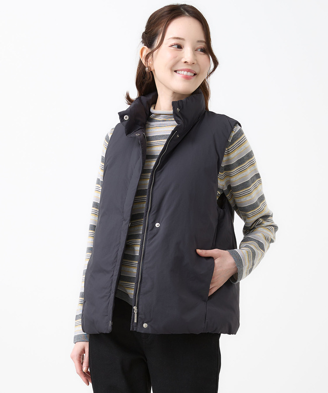 マットツイル ダウン ベスト【撥水加工】
