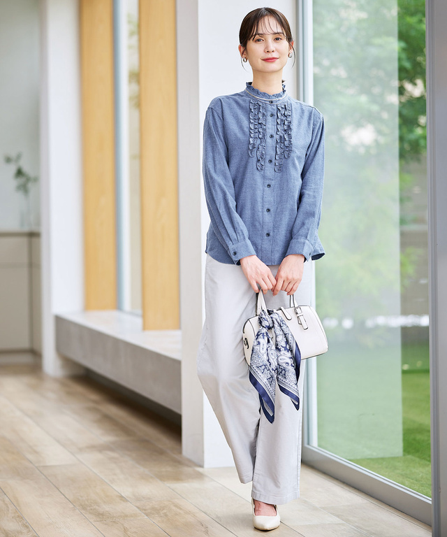 微起毛ストレッチ パンツ