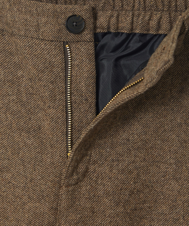 ウール混 ストレートパンツ