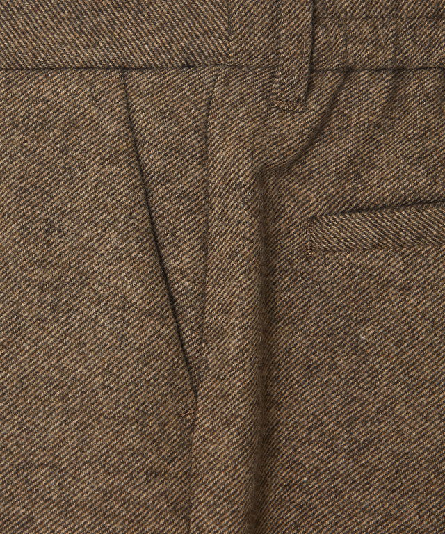 ウール混 ストレートパンツ