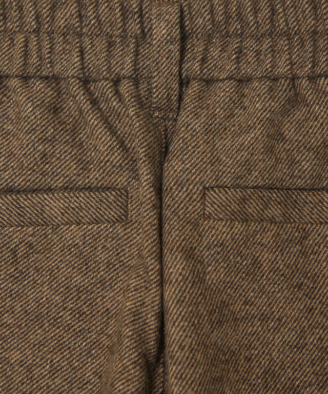 ウール混 ストレートパンツ