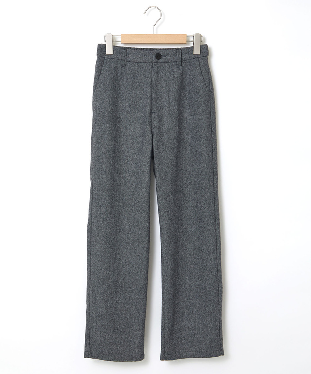 ウール混 ストレートパンツ
