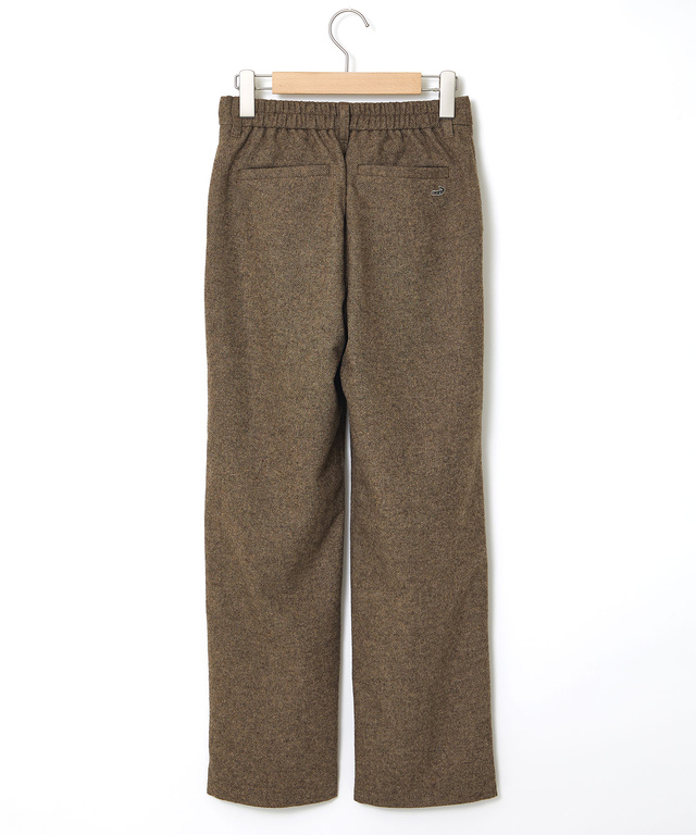 ウール混 ストレートパンツ