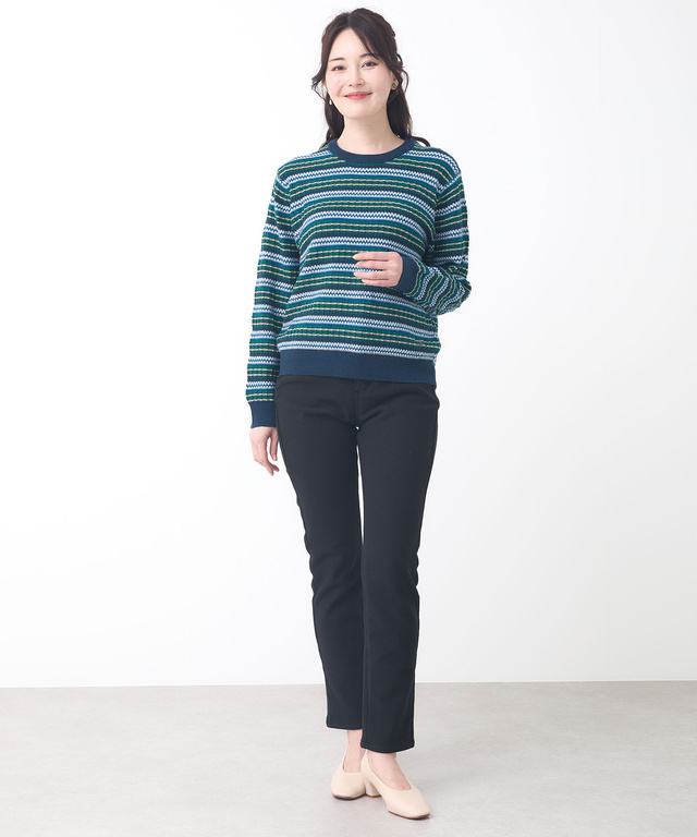 裏起毛 スリムパンツ