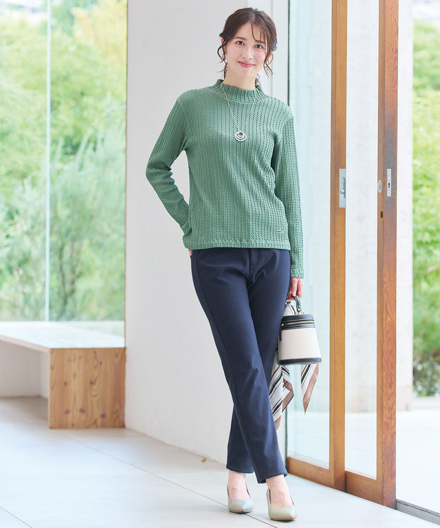 裏起毛 スリムパンツ