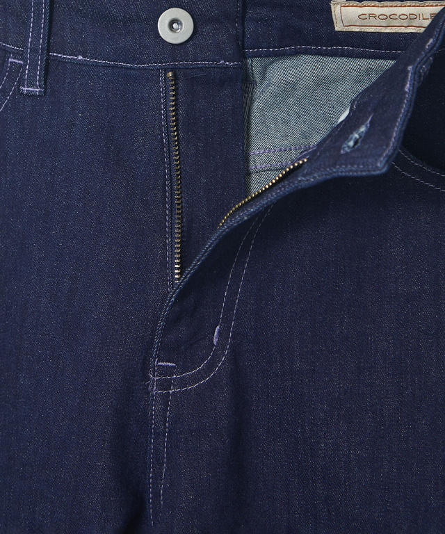 ストレッチ ストレート デニムパンツ