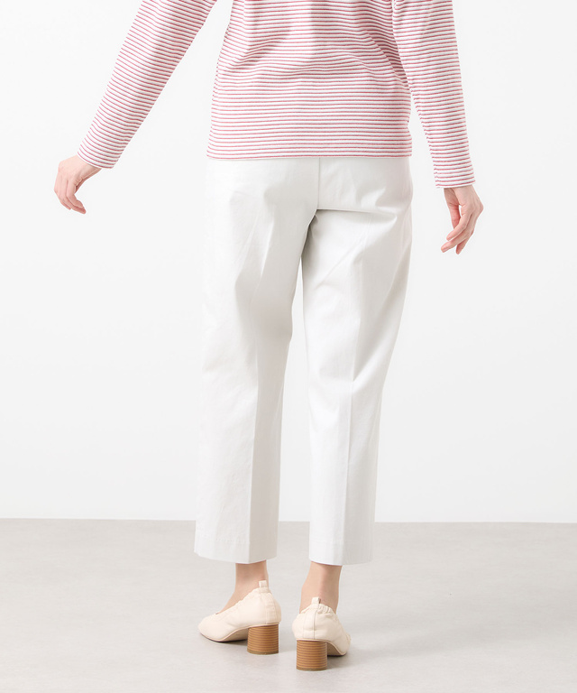 センタープレス タック パンツ