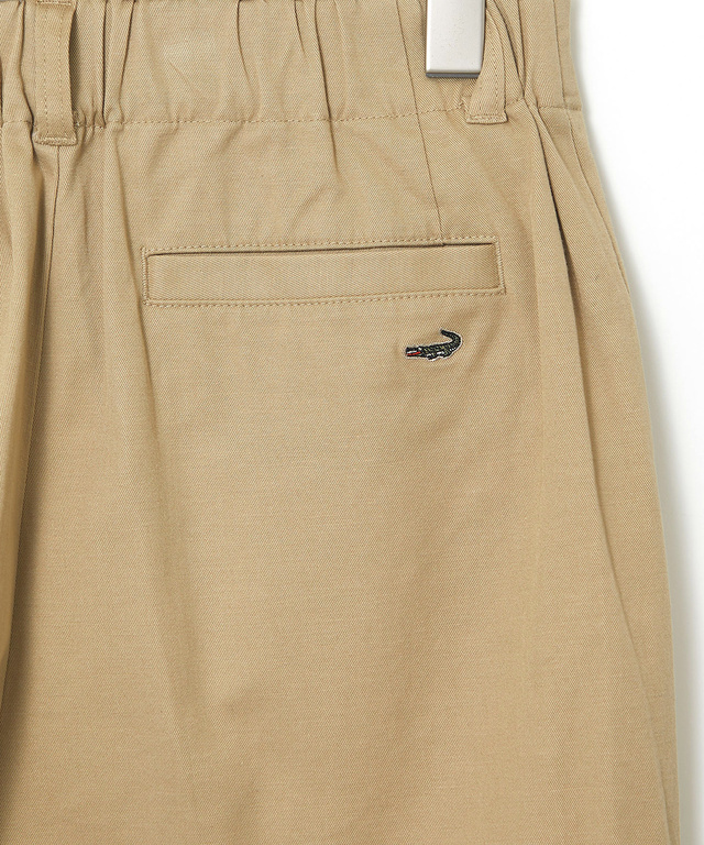 センタープレス タック パンツ