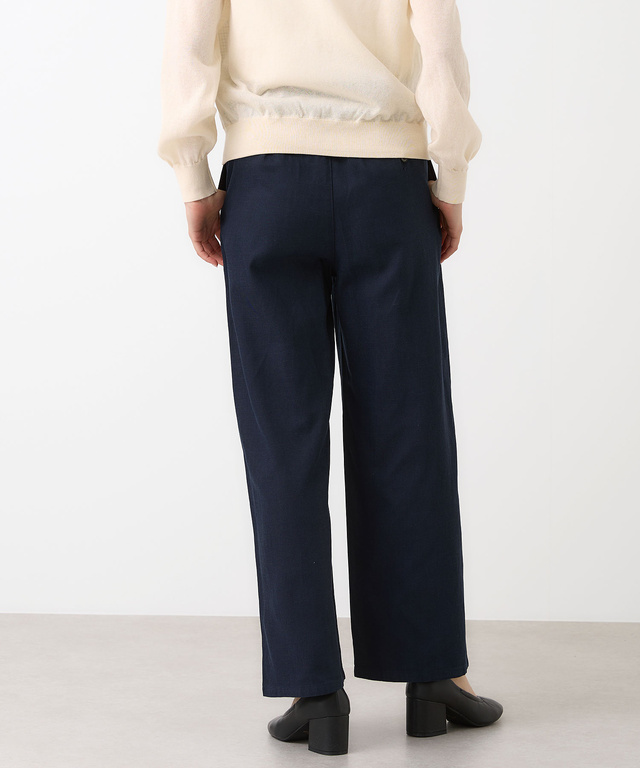 ウエストゴム タック ワイド パンツ