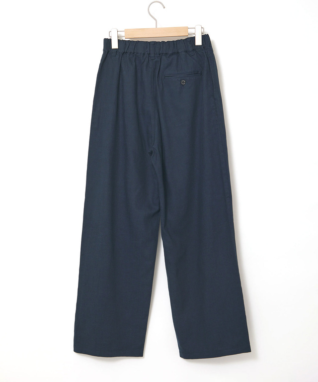 ウエストゴム タック ワイド パンツ