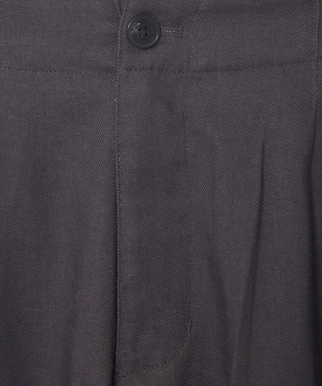 リネンブレンド セミワイド パンツ